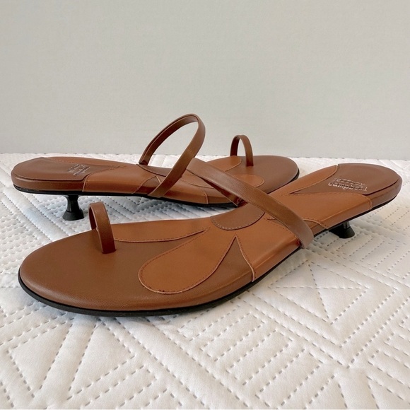 Jeffrey Campbell Free People Phosphorus Toe Ring Kitten Heel Sandals Size 8 - Picture 1 of 9